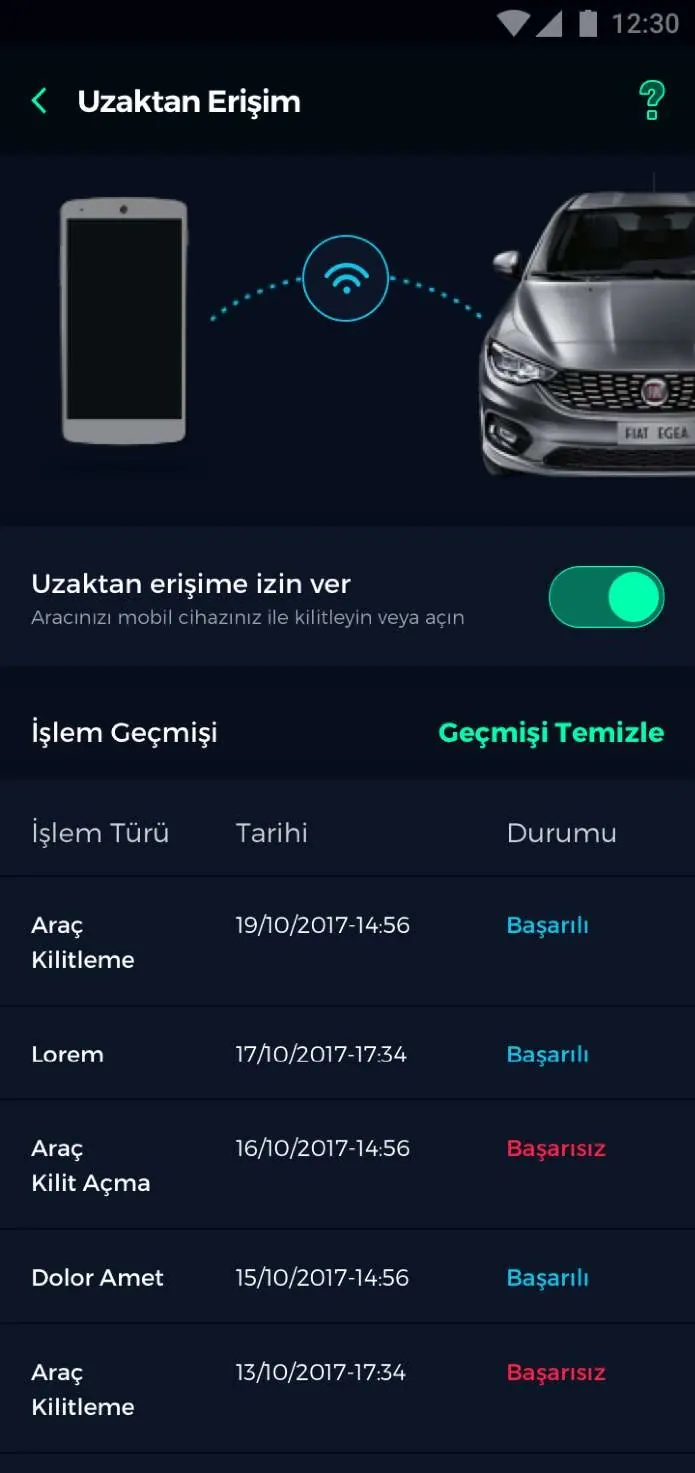 More app screens